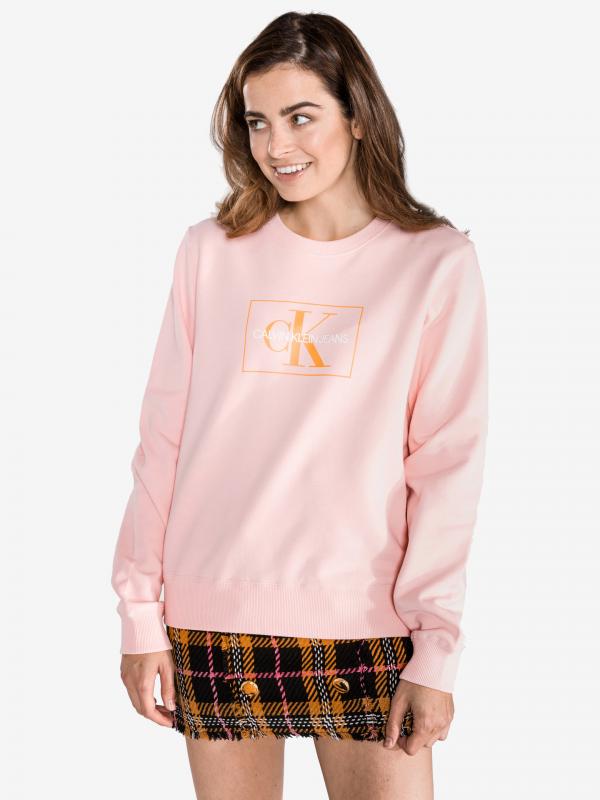 Mikina Calvin Klein Béžová