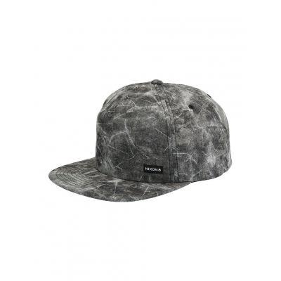 Kšiltovka Nixon Miles Snapback Hat black wash