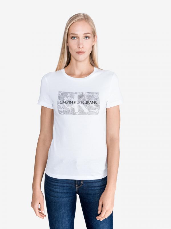 Triko Calvin Klein Bílá