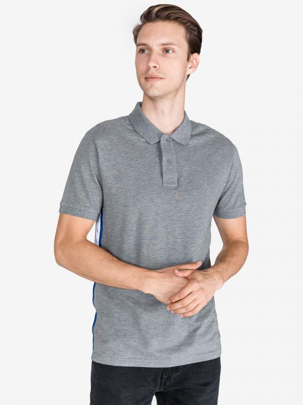 Monogram Polo triko Calvin Klein Šedá