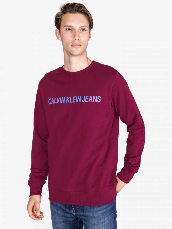 Mikina Calvin Klein Červená