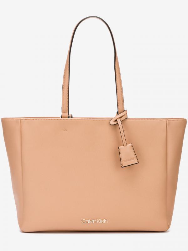 Kabelka Calvin Klein Béžová
