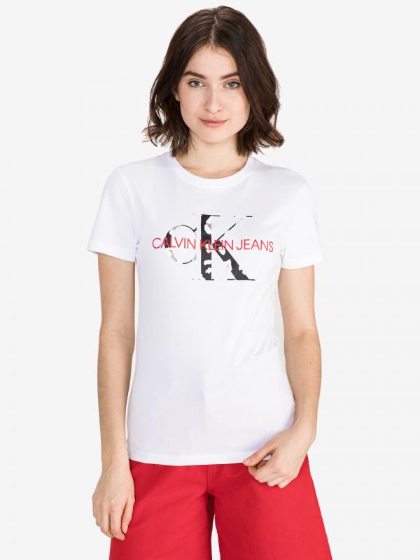 Triko Calvin Klein Bílá