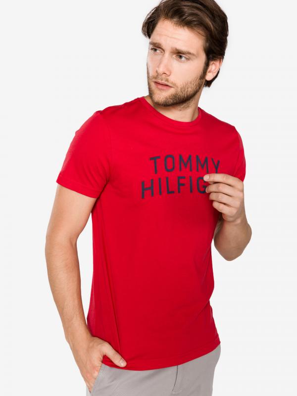 Graphic Triko Tommy Hilfiger Červená