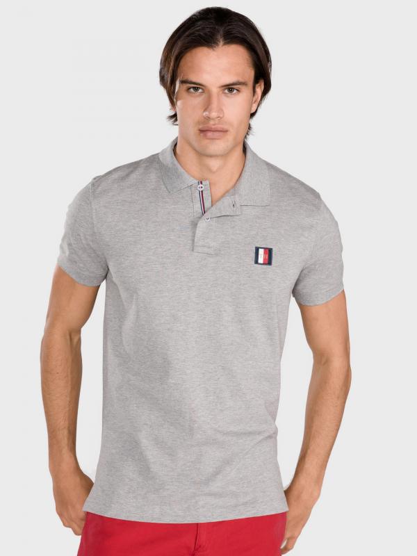 Polo triko Tommy Hilfiger Šedá