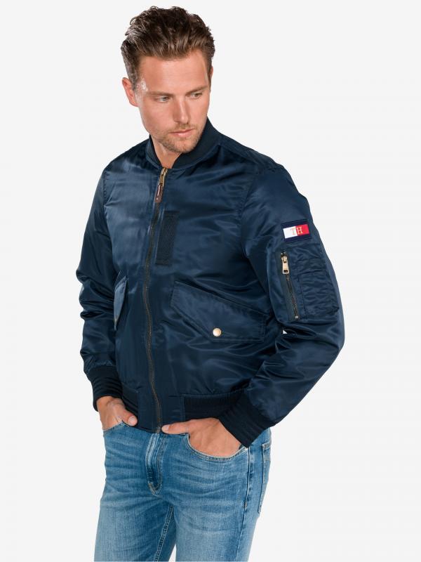 Bunda Tommy Hilfiger Modrá