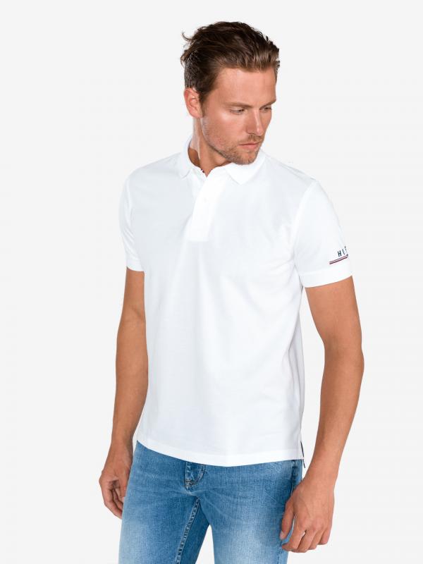 Polo triko Tommy Hilfiger Bílá