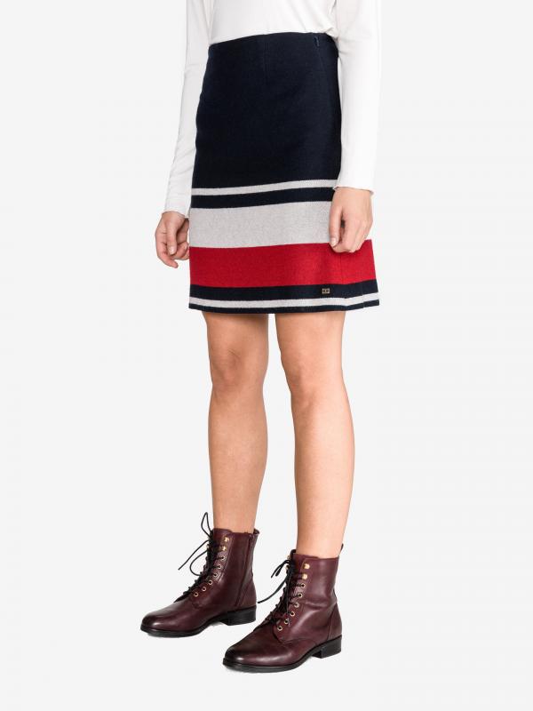 Fluffy Sukně Tommy Hilfiger Modrá