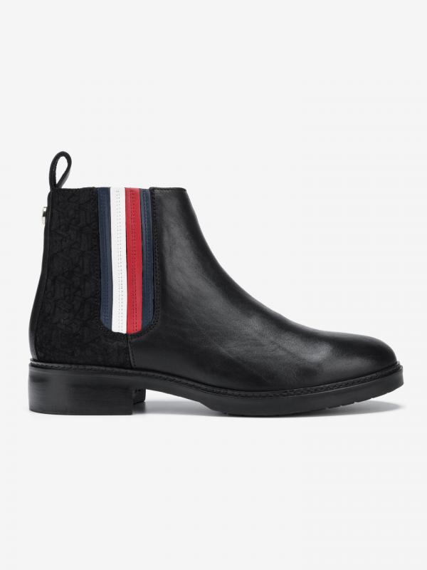 Kotníková obuv Tommy Hilfiger Černá