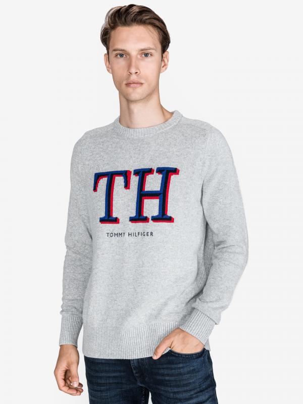 Svetr Tommy Hilfiger Šedá