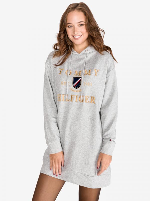 Kristal Šaty Tommy Hilfiger Šedá