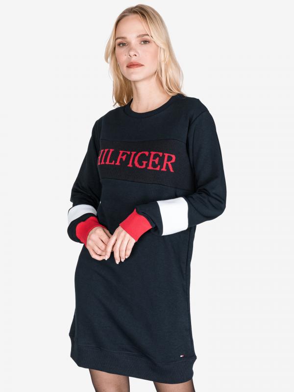 Laureen Šaty Tommy Hilfiger Modrá