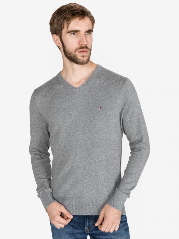 Svetr Tommy Hilfiger Šedá