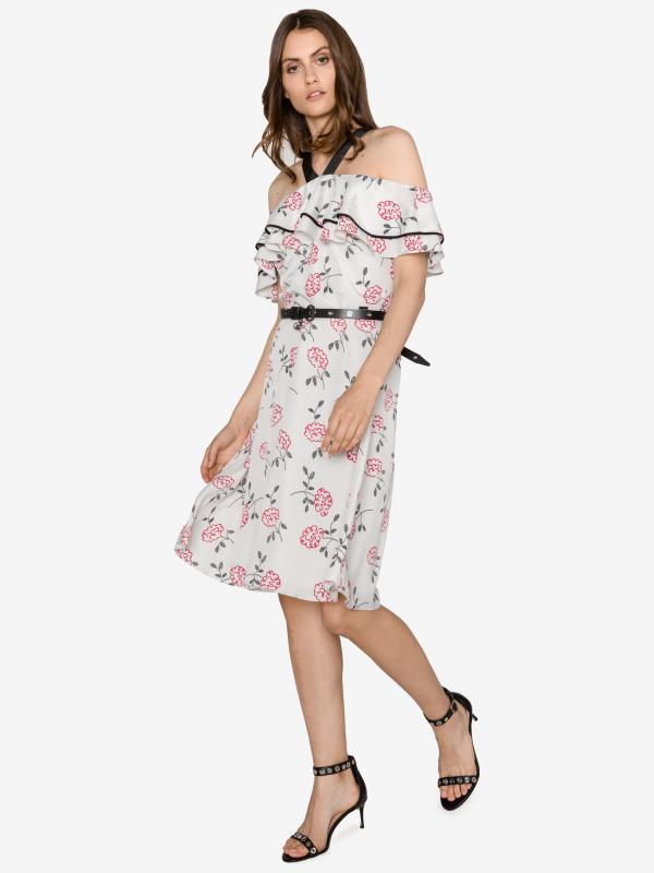 Šaty Armani Exchange Bílá