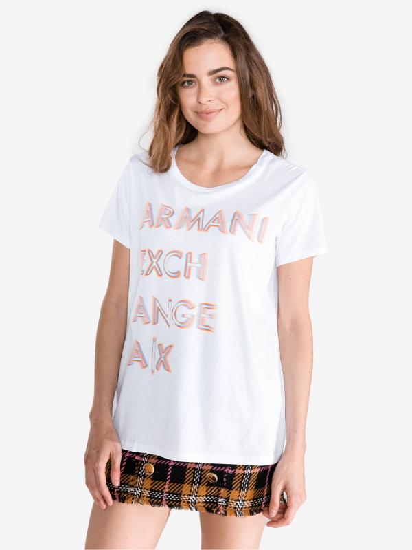 Triko Armani Exchange Bílá
