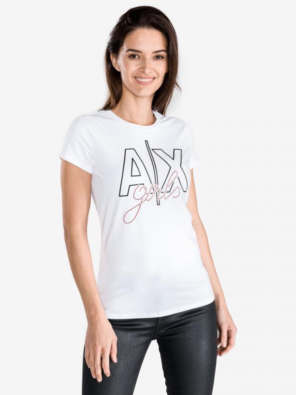 Triko Armani Exchange Bílá