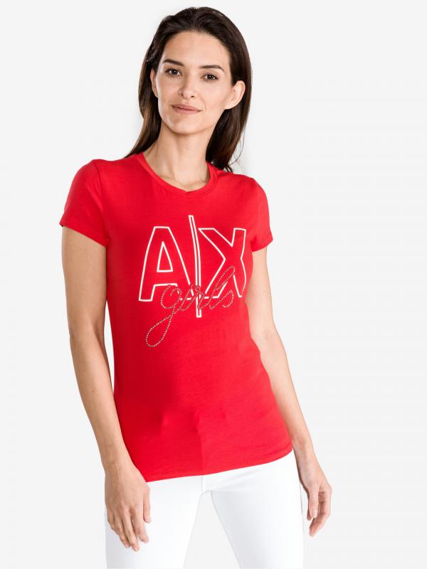Triko Armani Exchange Červená