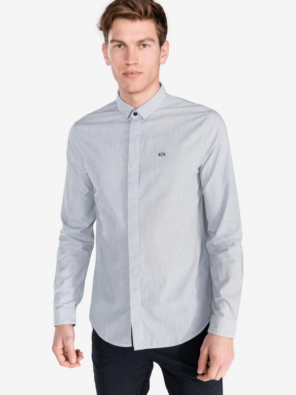Košile Armani Exchange Modrá