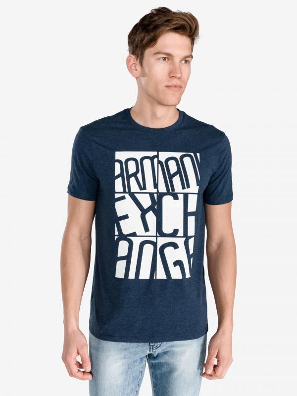 Triko Armani Exchange Modrá