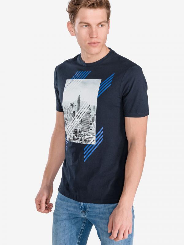 Triko Armani Exchange Modrá