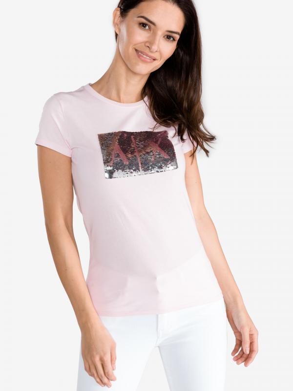 Triko Armani Exchange Růžová