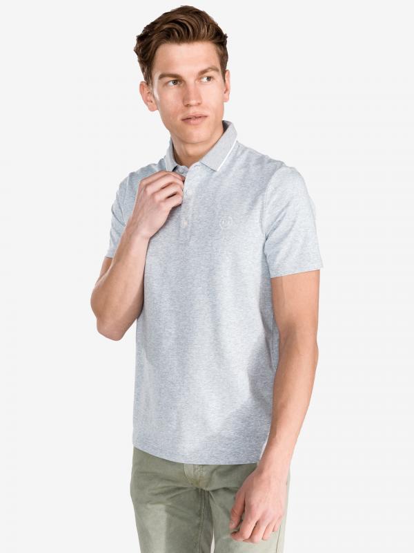 Polo triko Armani Exchange Šedá