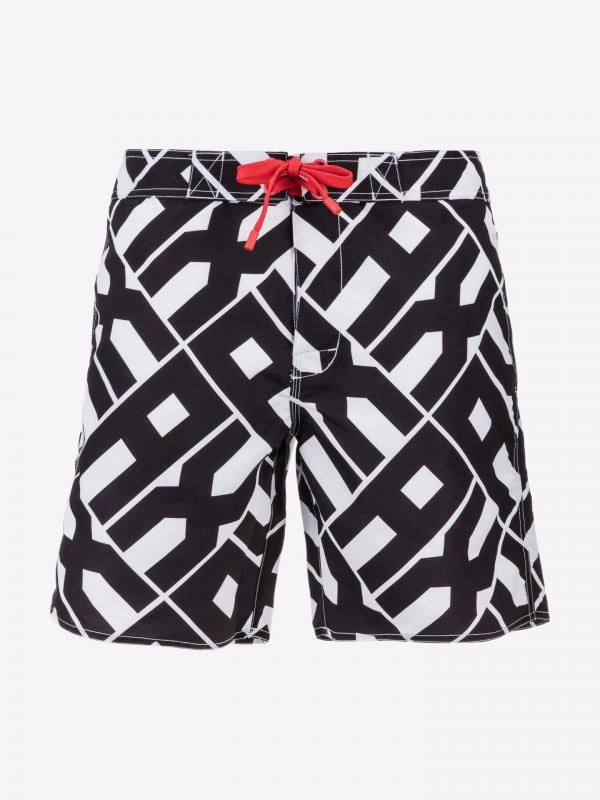 Plavky Armani Exchange Černá