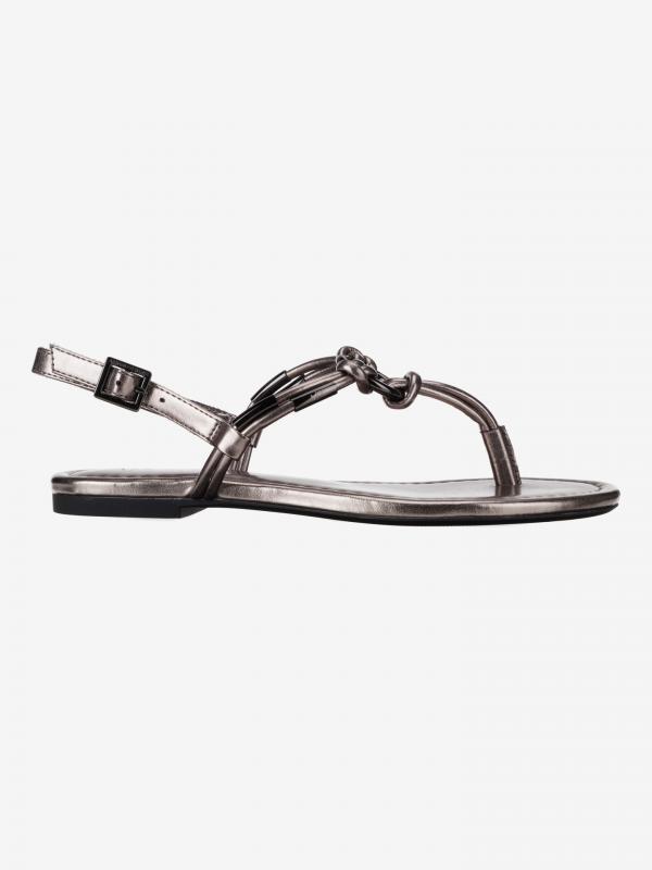 Sandále Armani Exchange Stříbrná