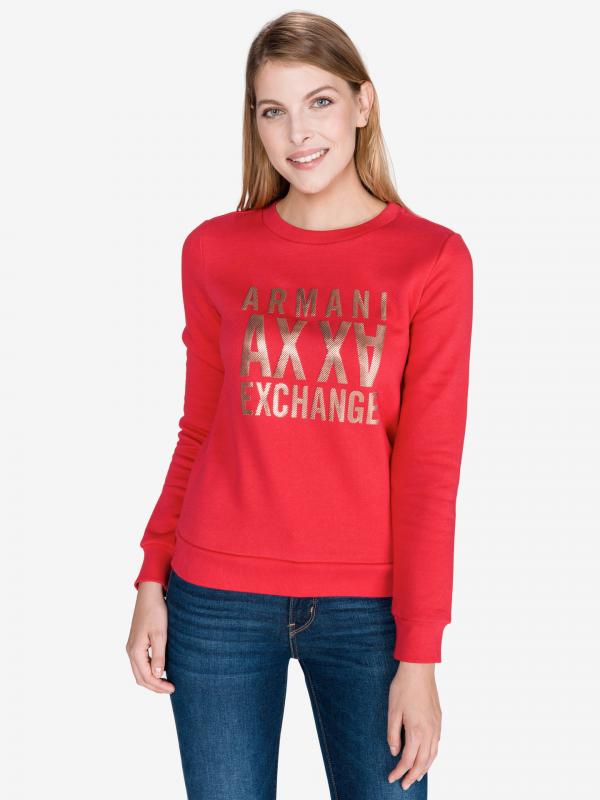 Mikina Armani Exchange Červená