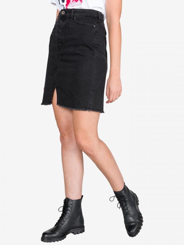 Sukně Armani Exchange Černá