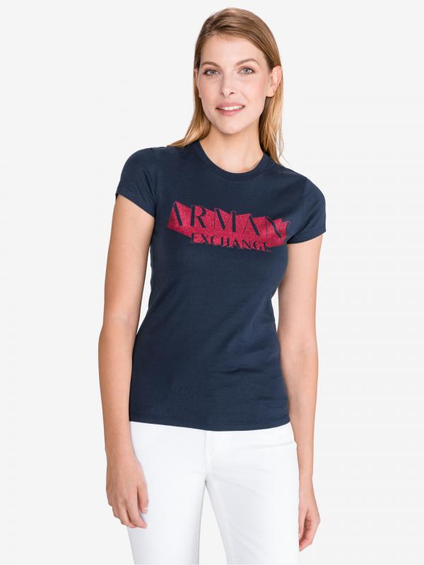 Triko Armani Exchange Modrá