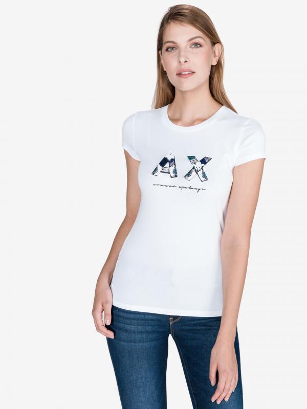 Triko Armani Exchange Bílá