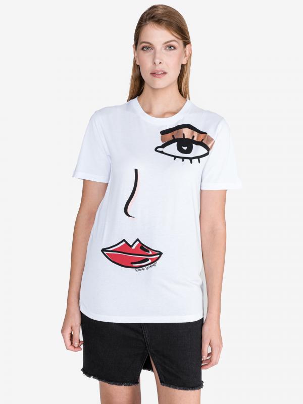 Triko Armani Exchange Bílá