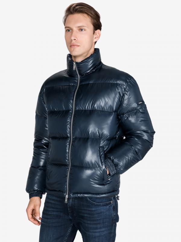 Bunda Armani Exchange Modrá