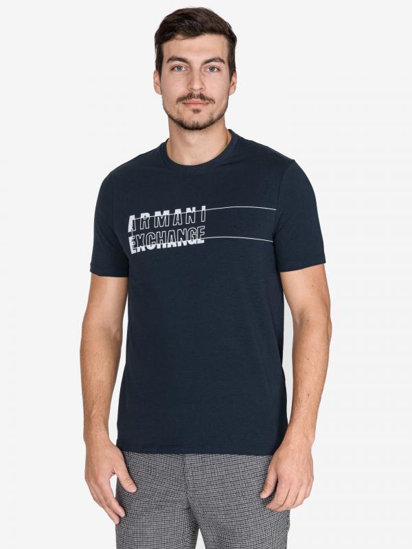 Triko Armani Exchange Modrá