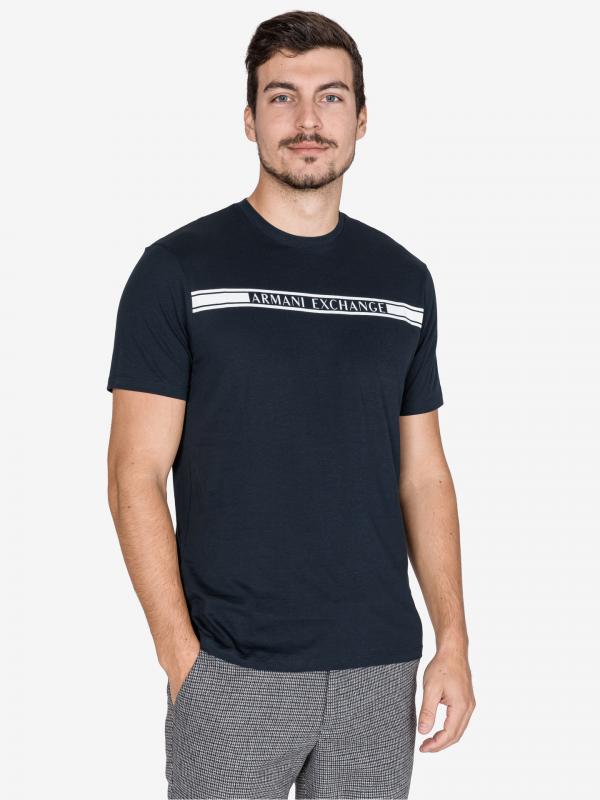 Triko Armani Exchange Modrá
