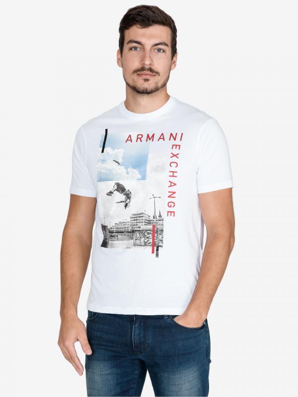 Triko Armani Exchange Bílá