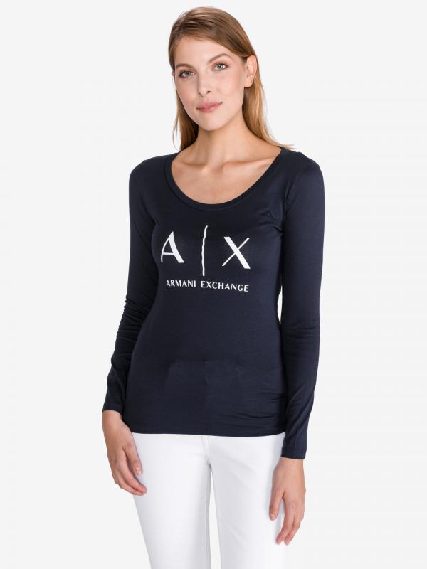 Triko Armani Exchange Modrá