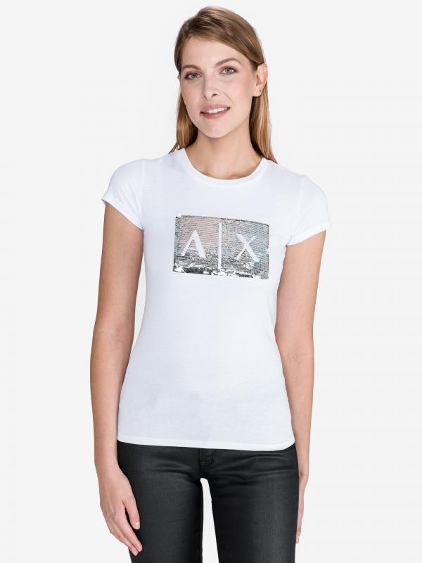 Triko Armani Exchange Bílá