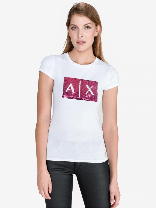 Triko Armani Exchange Bílá