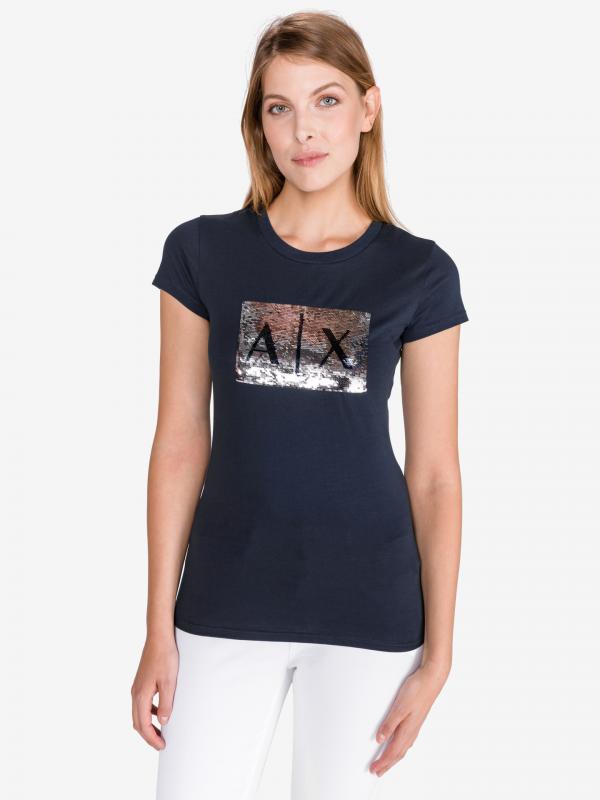 Triko Armani Exchange Modrá