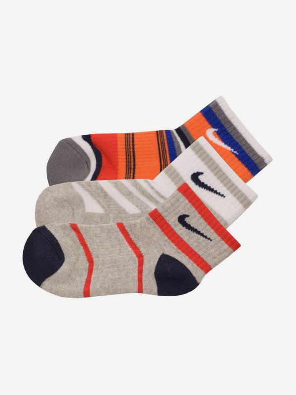 Ponožky Nike 3P Yth Boy'S Graphic Ctn Cush Bílá