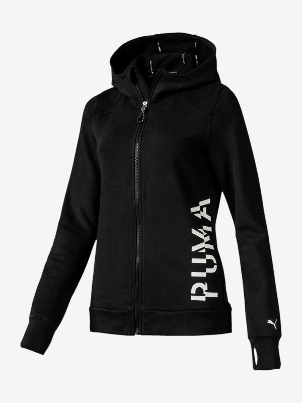 Bunda Puma Logo Sweat Jacket Černá