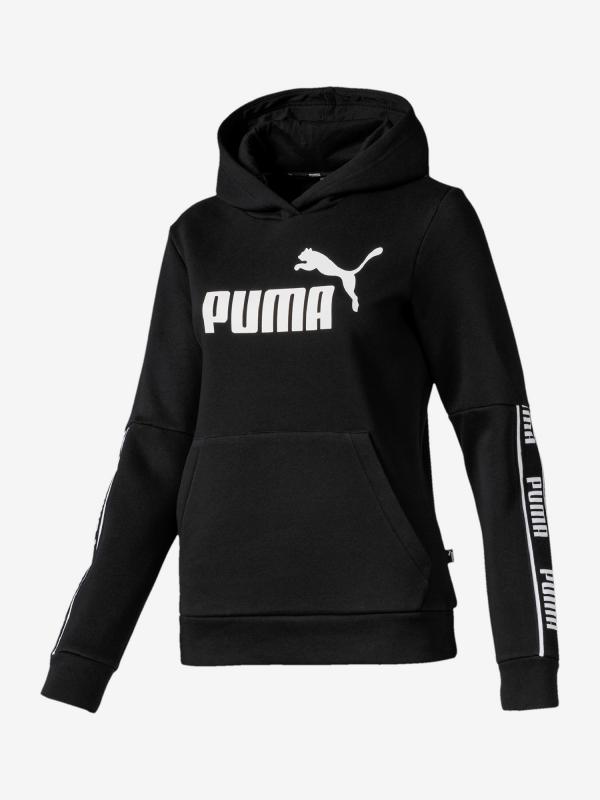 Mikina Puma Amplified Hoody Fl Černá