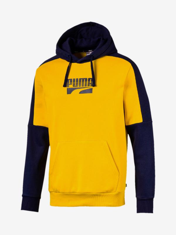 Mikina Puma Rebel Block Hoody Fl Barevná