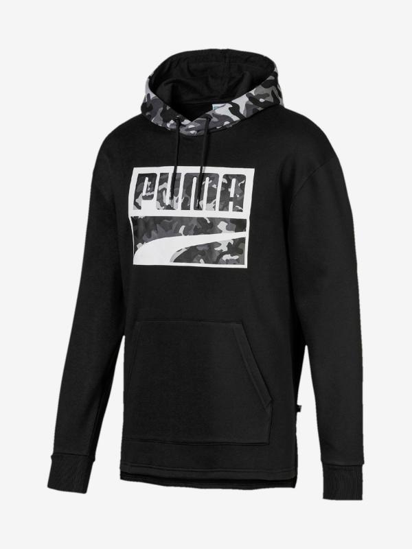 Mikina Puma Rebel Camo Hoody Fl Černá