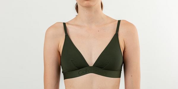 Calvin Klein Unlined Triangle Bra Khaki