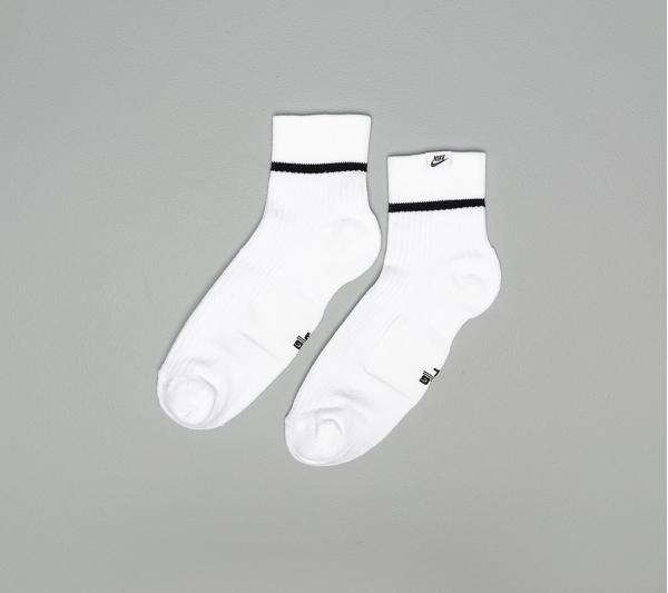 Nike Sneaker Essential Ankle Sox 2 Pair White/ Black/ Black
