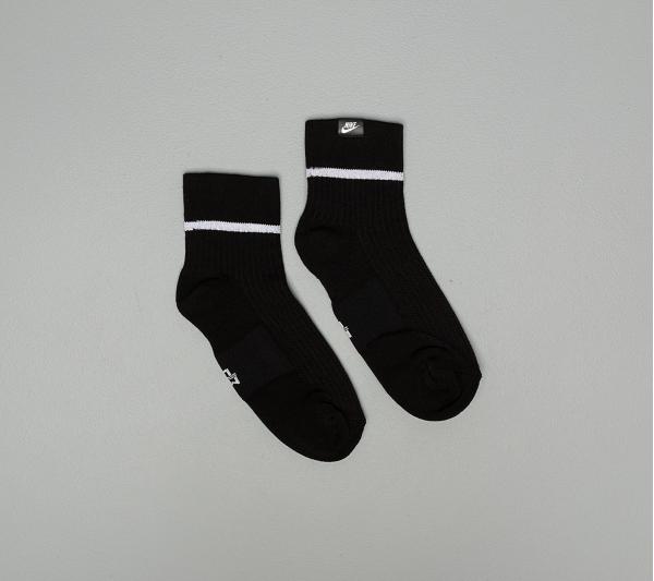 Nike Sneaker Essential Ankle Sox 2 Pair Black/ White/ White