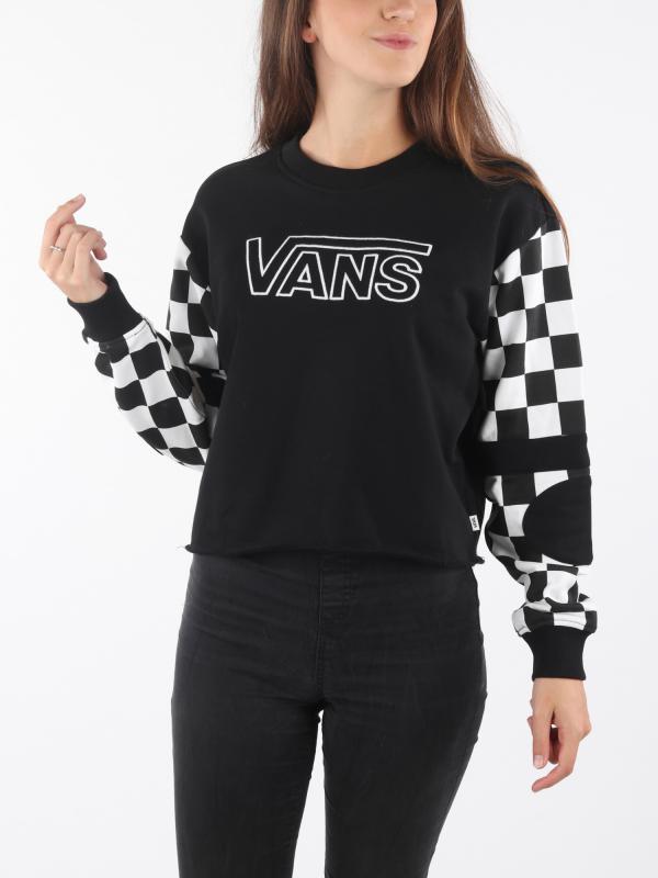 Mikina Vans Wm Bmx Crew Fleece Black Černá